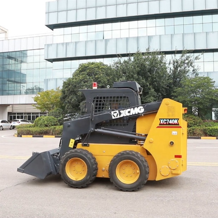 XCMG Official XC740K wheel skid steer loader 1ton mini skid steer loader machine for sale